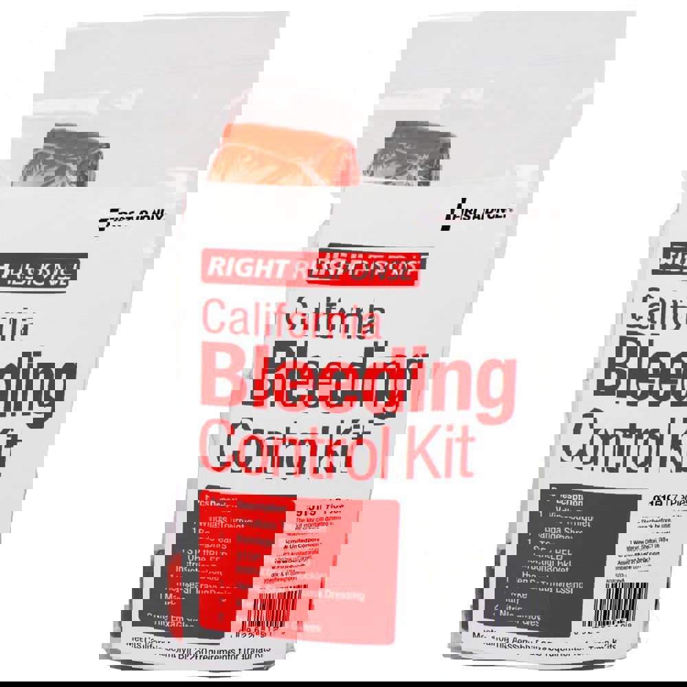 Emergency Prep Kits; Kit Type: Bleeding Control ; Container Type: Bag ; Container Material: Plastic ; Color: Clear ; Overall Length: 2.75in ; Overall Height: 6.5in
